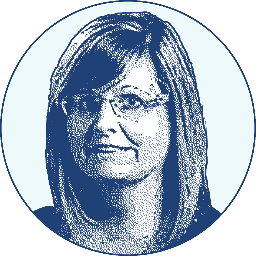 Portrait illustration of Leslie Abarr-Cuenca, Northwest Missouri State University