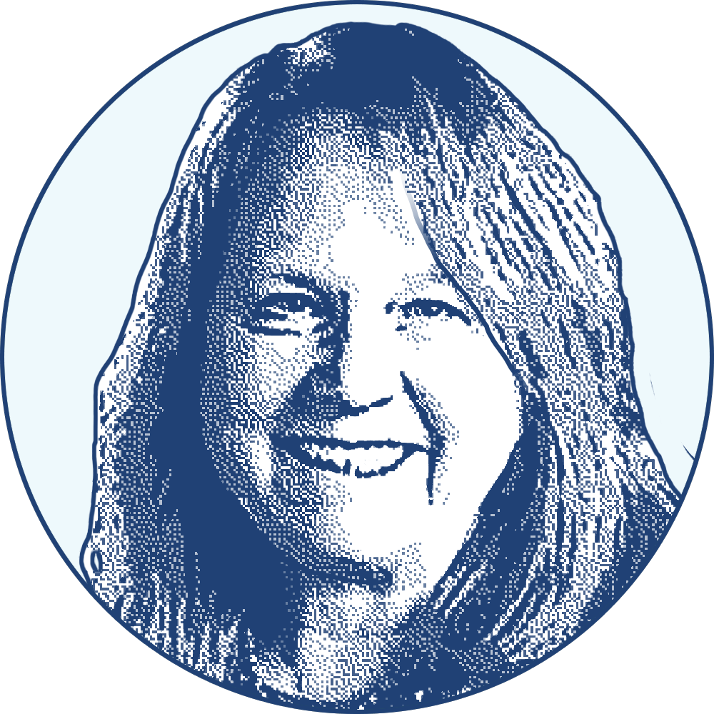 Portrait illustration of Terri Vogel, Northwest Missouri State University
