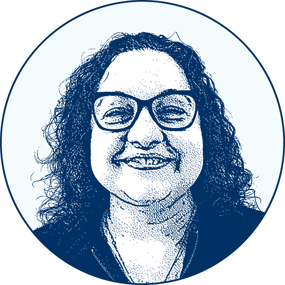Portrait illustration of Dr. Kimberly McLain, SUNY Broome